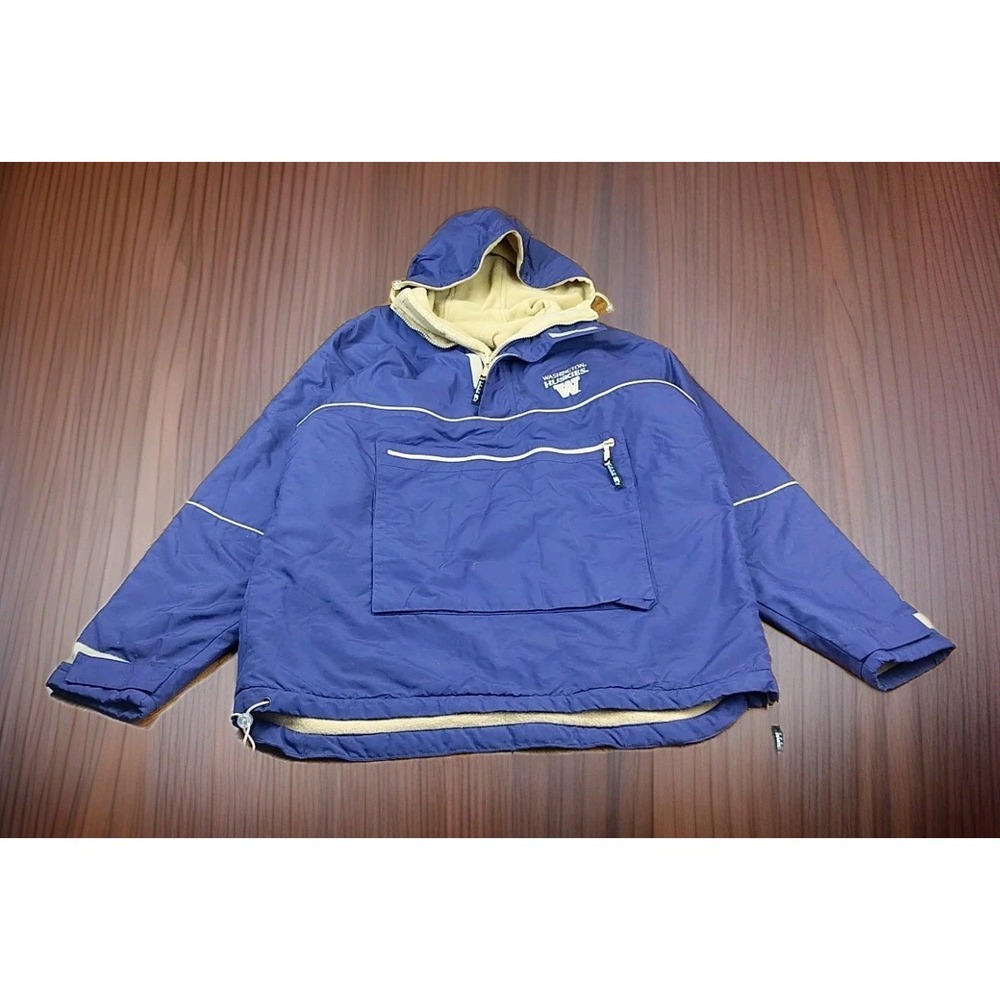 Washington Huskies Starter VTG Reversible Kangaroo Pocket Hooded Jacket X-LARGE